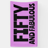 BANDEROLES 50E ANNIVERSAIRE FABULOUS BANNER DE PARTI (Vertical)