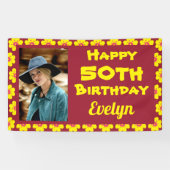 Banderoles 50e anniversaire Fête de la Fleur Jaune (Horizontal)