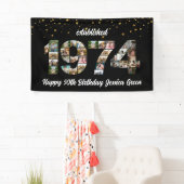 Banderoles 50e anniversaire Photo Collage créé 1974 (En situation)