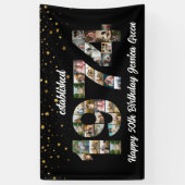 Banderoles 50e anniversaire Photo Collage créé 1974 (Vertical)