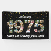 Banderoles 50e anniversaire Photo Collage créé 1975 (Horizontal)
