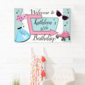 Banderoles 50's Retro Birthday  (En situation)