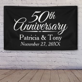 Banderoles 50th Wedding Anniversary Personalized