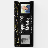 Banderoles 55e anniversaire Alors et maintenant Photos Lumièr (Vertical)