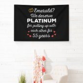 Banderoles 55e anniversaire du Mariage I - Emerald Funny Coup (Insitu)