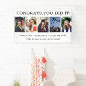 Banderoles 5 Collage de photos Graduation 2023 Fêtes Grad (En situation)