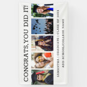 Banderoles 5 Collage de photos Graduation 2023 Fêtes Grad (Vertical)