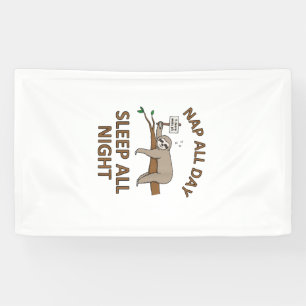 Banderoles 5 minutes de plus T-shirt drôle de paresseux somme