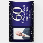 Banderoles 60 ans et fabuleuse photo Confetti (Vertical)