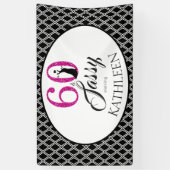 Banderoles 60 et anniversaire de coutume impertinente (Vertical)