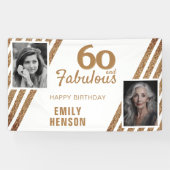 Banderoles 60 et Fabulous Gold Parties scintillant 2 Photo 60 (Horizontal)