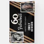 Banderoles 60 et Fabulous Gold Parties scintillant 2 Photo 60 (Vertical)