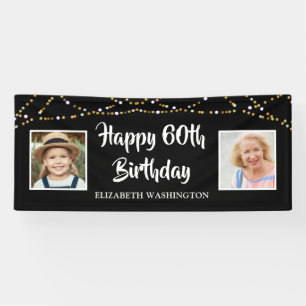 Banderoles 60e anniversaire Alors et maintenant Photos Lumièr