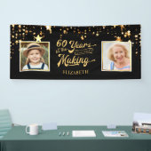 Banderoles 60e anniversaire Alors & Maintenant ans dans les é (Salon professionnel)