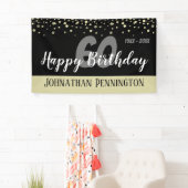 Banderoles 60e anniversaire avec Confetti (En situation)