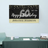 Banderoles 60e anniversaire avec Confetti (Salon professionnel)