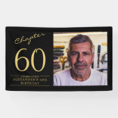 Banderoles 60e anniversaire Black Gold Photo (Horizontal)