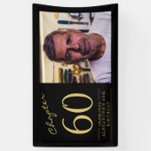 Banderoles 60e anniversaire Black Gold Photo (Vertical)
