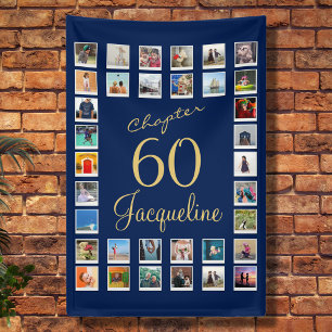 Banderoles 60e anniversaire Blue Gold