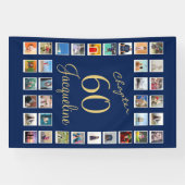 Banderoles 60e anniversaire Blue Gold (Horizontal)