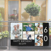 60e anniversaire Collage photo 5 photo noir blanc