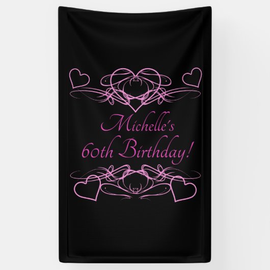 Banderoles 60e anniversaire de la femme (Vertical)