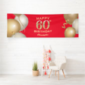 Banderoles 60e Anniversaire des Ballons Rouge et Or (Insitu)