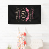 Banderoles 60e anniversaire mieux avec l'âge (En situation)