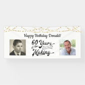 Banderoles 60e anniversaire Retro String Lights 2 Photo (Horizontal)