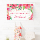 Banderoles 60e anniversaire Tropical String Lights Hawaiian (En situation)