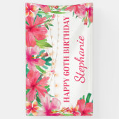 Banderoles 60e anniversaire Tropical String Lights Hawaiian (Vertical)