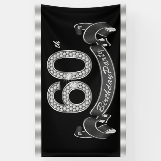 Banderoles 60e fête d'anniversaire (Vertical)