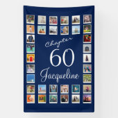 Banderoles 60th Birthday Blue Banner (Verticale)