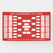 Banderoles 64 Team - Tournament Bracket - peut changer de cou (Horizontal)