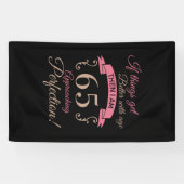 Banderoles 65e anniversaire mieux avec l'âge (Horizontal)