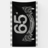 Banderoles 65e fête d'anniversaire (Vertical)
