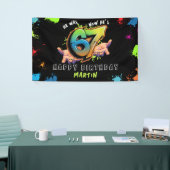 Banderoles 6 7 Meme Graffiti Six Seven Birthday Banner (Salon professionnel)