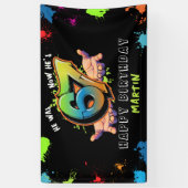 Banderoles 6 7 Meme Graffiti Six Seven Birthday Banner (Vertical)