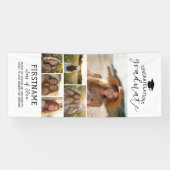 Banderoles 6 Collage Photo Diplôme Moderne Minimaliste Blanc (Horizontal)