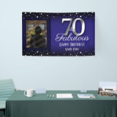 Banderoles 70 et fabuleuse photo Confetti d'anniversaire (Salon professionnel)
