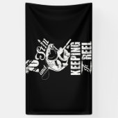 Banderoles 70 Et Toujours Le Garder Pêche À La Roue Anniversa (Vertical)