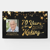 Banderoles 70e anniversaire 70 ans dans la fabrication des ét (Horizontal)