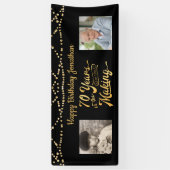 Banderoles 70e anniversaire Black Gold String éclaire Photos (Vertical)