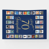 Banderoles 70e anniversaire Blue Gold (Horizontal)