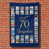 Banderoles 70e anniversaire Blue Gold