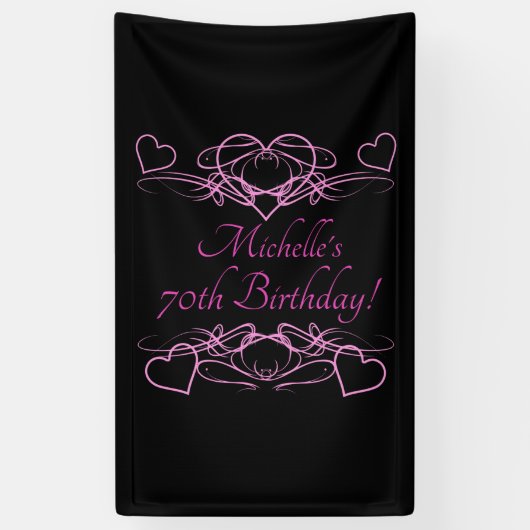 Banderoles 70e anniversaire de la femme (Vertical)