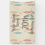 Banderoles 70e anniversaire du Milieu Rétro (Vertical)