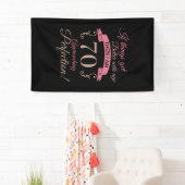 Banderoles 70e anniversaire mieux avec l'âge (En situation)