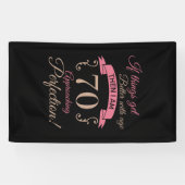 Banderoles 70e anniversaire mieux avec l'âge (Horizontal)