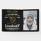 Banderoles 70e anniversaire Modèle photo légendaire (Horizontal)